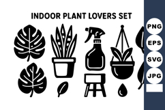 Indoor plant lovers with various potted plants spray bottle Product Image 1