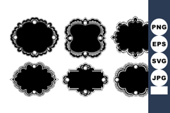Vintage ornamental frames with intricate baroque style decor Product Image 1