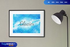 Glacier Watercolor Texture Background Product Image 3