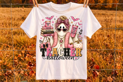 Glam Ghost Teacher Png, Spooky Teacher Halloween Png Product Image 2