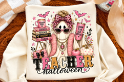 Glam Ghost Teacher Png, Spooky Teacher Halloween Png Product Image 3