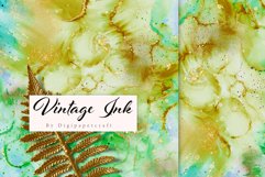 Seamless Alcohol Ink Digital Paper, Turquoise Digital Ink Product Image 2