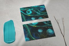 Fluid Alcohol Ink, Emerald alcohol ink, Blue ink textures, Product Image 3