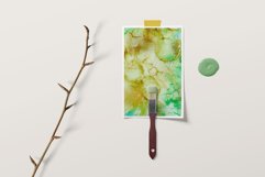 Seamless Alcohol Ink Digital Paper, Turquoise Digital Ink Product Image 3