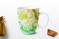 Seamless Alcohol Ink Digital Paper, Turquoise Digital Ink Product Image 8