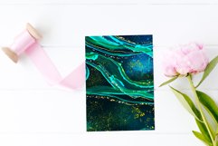 Fluid Alcohol Ink, Emerald alcohol ink, Blue ink textures, Product Image 7