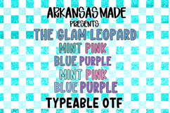 Glam Lace Font Family Leopard and Solid EIGHT OTF Fonts!! Product Image 1