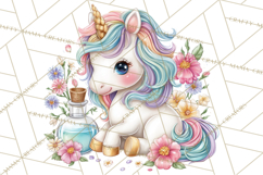 Fashion Glam Unicorn Clip Art for Printables, Unicorn Png Product Image 5