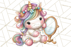 Fashion Glam Unicorn Clip Art for Printables, Unicorn Png Product Image 2