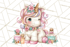 Fashion Glam Unicorn Clip Art for Printables, Unicorn Png Product Image 4
