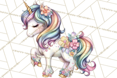 Fashion Glam Unicorn Clip Art for Printables, Unicorn Png Product Image 3