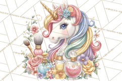 Fashion Glam Unicorn Clip Art for Printables, Unicorn Png Product Image 4
