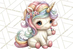 Fashion Glam Unicorn Clip Art for Printables, Unicorn Png Product Image 5