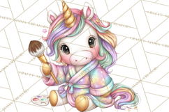 Fashion Glam Unicorn Clip Art for Printables, Unicorn Png Product Image 5