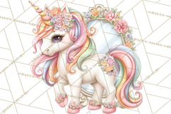 Fashion Glam Unicorn Clip Art for Printables, Unicorn Png Product Image 3