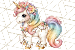 Fashion Glam Unicorn Clip Art for Printables, Unicorn Png Product Image 3