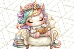 Fashion Glam Unicorn Clip Art for Printables, Unicorn Png Product Image 5