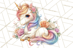 Fashion Glam Unicorn Clip Art for Printables, Unicorn Png Product Image 2