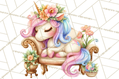 Fashion Glam Unicorn Clip Art for Printables, Unicorn Png Product Image 2