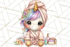Fashion Glam Unicorn Clip Art for Printables, Unicorn Png Product Image 4