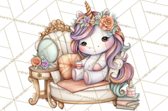 Fashion Glam Unicorn Clip Art for Printables, Unicorn Png Product Image 5