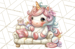 Fashion Glam Unicorn Clip Art for Printables, Unicorn Png Product Image 5