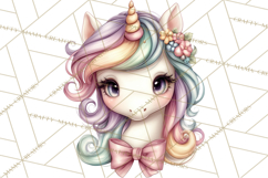 Fashion Glam Unicorn Clip Art for Printables, Unicorn Png Product Image 5
