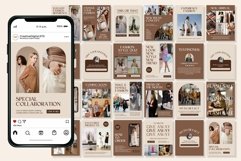 Glamour Fashion Beige Instagram Templates| CANVA Product Image 5
