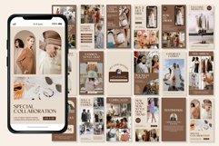 Glamour Fashion Beige Instagram Templates| CANVA Product Image 6