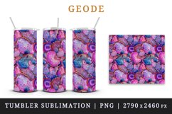 Glamourous geode 3D crystal with vibrant colors glamour and shimmering effects seamless pattern design wraps sublimation bundle for 20 oz tumbler