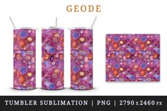 Glamourous geode 3D crystal with vibrant colors glamour and shimmering effects seamless pattern design wraps sublimation bundle for 20 oz tumbler