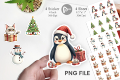 Glaring Christmas Crew Sticker Product Image 1
