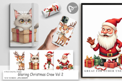 Digital Paper Glaring Christmas Crew Product Image 1