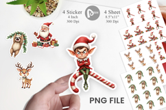 Glaring Christmas Crew Sticker Product Image 1