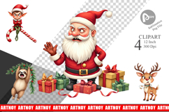 Glaring Christmas Crew Clipart Product Image 1
