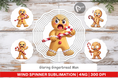 Wind Spinner Glaring Gingerbread Man Product Image 1