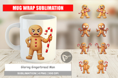 Mug Wrap Glaring Gingerbread Man Product Image 1