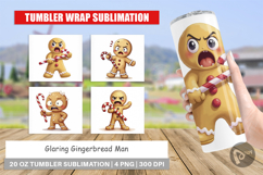 Tumbler Glaring Gingerbread Man Product Image 1