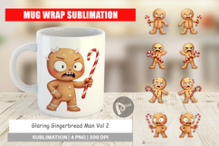Mug Wrap Glaring Gingerbread Man Product Image 1