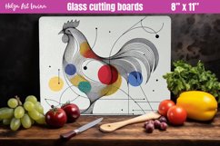 Glass Cutting Boards Kitchen | rooster png Product Image 1