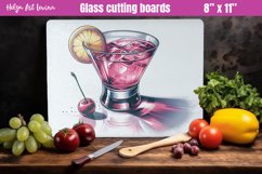Glass Cutting Boards Kitchen | Cocktail PNG Product Image 1