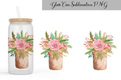 Christmas Libbey Wrap | Christmas Floral Glass Can Product Image 1