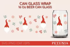 CHRISTMAS CAN GLASS WRAP CUT FILE BEING USED AS A CHRISTMAS BEER CAN GLASS WRAP PRINT