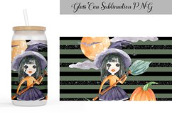 Halloween libbey glass wrap | Glass Can Witch Product Image 1