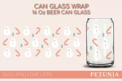 CHRISTMAS CAN GLASS WRAP CUT FILE BEING USED AS A CHRISTMAS BEER CAN GLASS WRAP PRINT