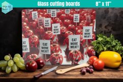 Glass Cutting Boards Kitchen | Angry vegetables Product Image 1