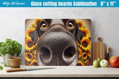 Glass Cutting Boards Kitchen | Funny dog Product Image 1