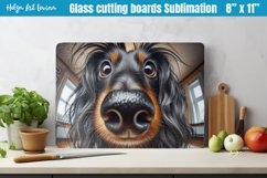 Glass Cutting Boards Kitchen | Funny dog Product Image 1