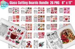 Christmas Glass Cutting Boards Kitchen Bundle Product Image 1