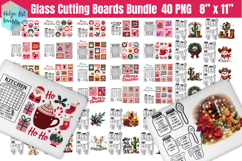 Christmas Glass Cutting Boards Kitchen Bundle Product Image 1